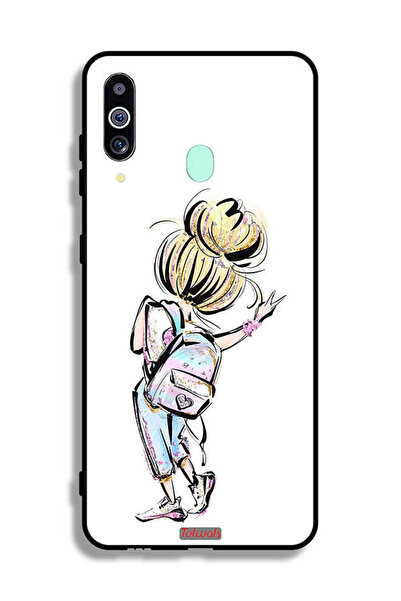 Tolwak غطاء حماية لهاتف سامسونج جالاكسي M40 بتصميم فتاة العودة إلى المدرسة