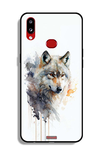 Tolwak غطاء حماية لهاتف Samsung Galaxy A10s بتصميم فن الذئب التجريدي