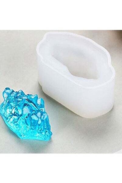 Graffiti Resin 1-حبة قالب سيليكون حجر جيود لتزيين الأعمال الفنية