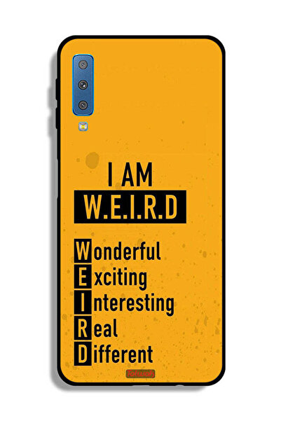 Tolwak غطاء حماية لهاتف Samsung Galaxy A7 (2018) I Am Weird
