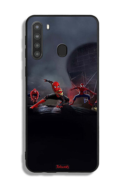 Tolwak Samsung Galaxy A21 Protective Case Cover Three Spiders