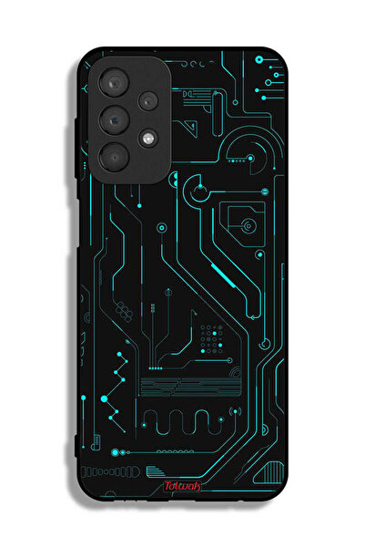 Tolwak غطاء حماية لهاتف سامسونج جالكسي A23 - دوائر فنية رقمية - شاشة متعددة -...