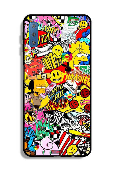 Tolwak غطاء حماية لهاتف Samsung Galaxy A7 (2018) Off The Wall