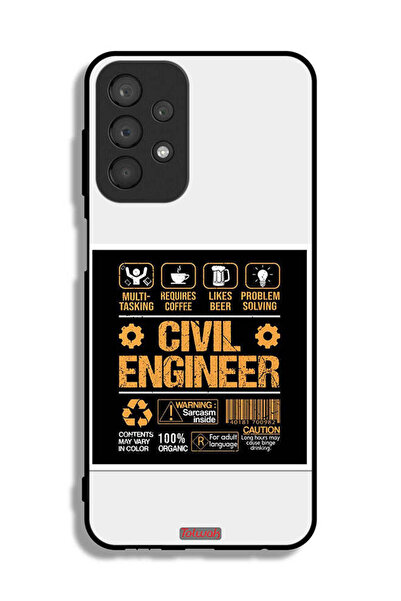 Tolwak غطاء حماية لهاتف Samsung Galaxy A23، ملصق مهندس مدني