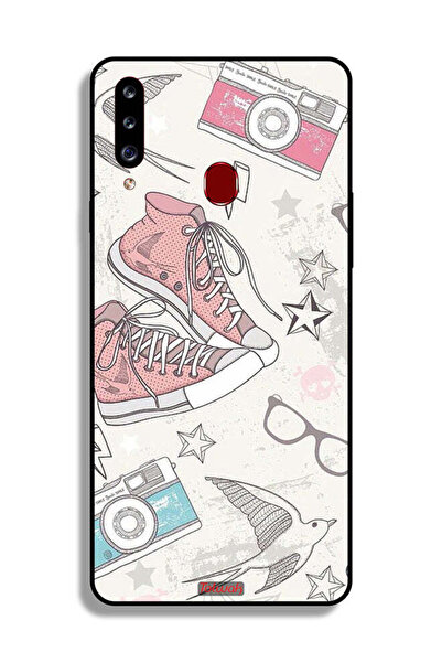 Tolwak غطاء حماية من القماش بتصميم حذاء وفن كاميرا لهاتف Samsung Galaxy A20s