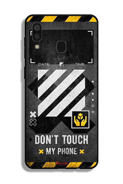 Tolwak Samsung Galaxy A20 Protective Case Cover Do Not Touch My Phone