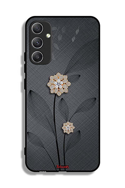 Tolwak غطاء حماية لهاتف سامسونج جالاكسي A34 5G برسومات زهور ماسية