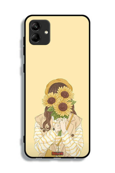 Tolwak غطاء حماية لهاتف سامسونج جالكسي A04 بغطاء وجه مزين بزهرة عباد الشمس