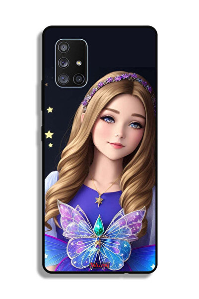 Tolwak Samsung Galaxy A71 5G Protective Case Cover Cute Butterfly Girl