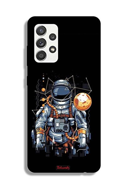 Tolwak Samsung Galaxy M32 5G Protective Case Cover Astronaut Abstract Art