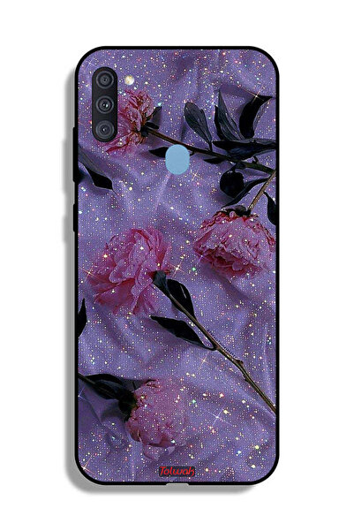 Tolwak غطاء حماية لهاتف سامسونج جالكسي A11 بنقشة ورود لامعة