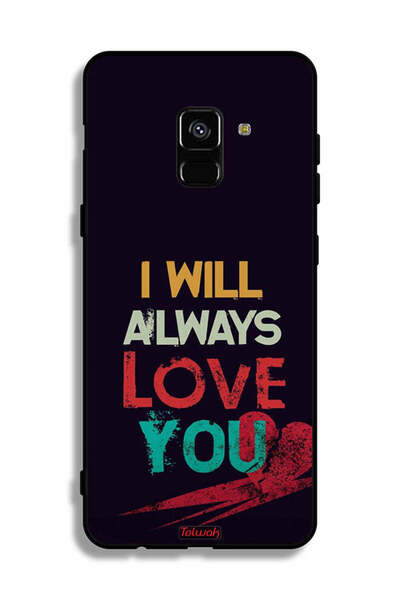 Tolwak غطاء حماية لهاتف سامسونج جالاكسي A8 بلس (2018) - سأحبك دائمًا