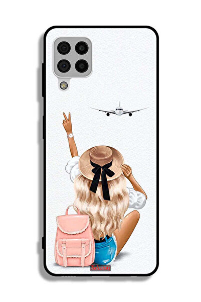 Tolwak غطاء حماية لهاتف سامسونج جالاكسي A22 4G - فتاة تحب السفر