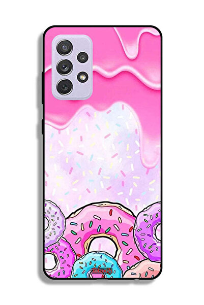 Tolwak Samsung Galaxy A72 5G Protective Case Cover Donut Colors