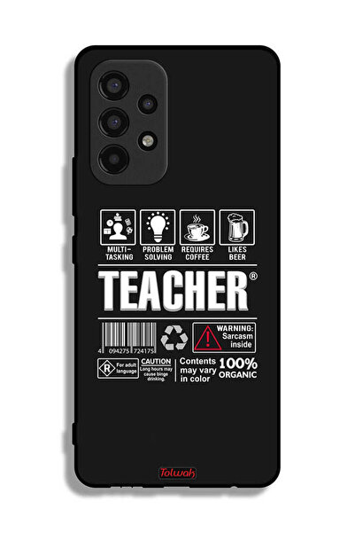 Tolwak Samsung Galaxy A53 5G Protective Case Cover Teacher Sticker