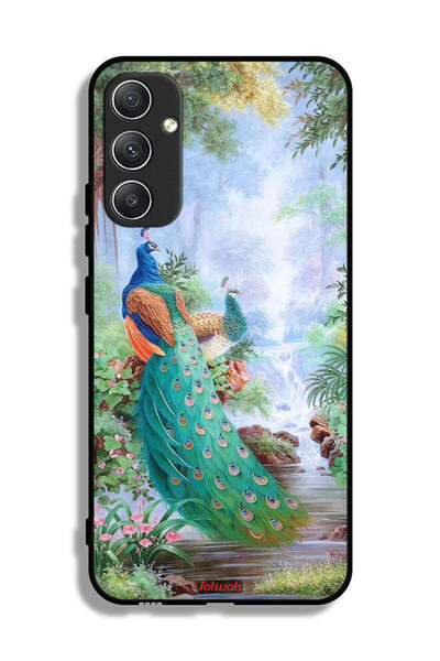Tolwak غطاء حماية لهاتف سامسونج جالاكسي A34 5G بنقشة الطاووس