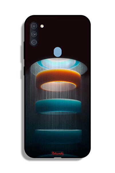 Tolwak Samsung Galaxy A11 Protective Case Cover Rings Art Pattern