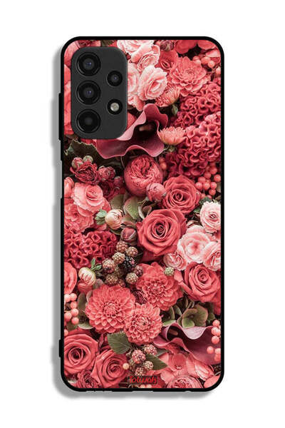 Tolwak Samsung Galaxy A13 4G Protective Case Cover Peach Roses