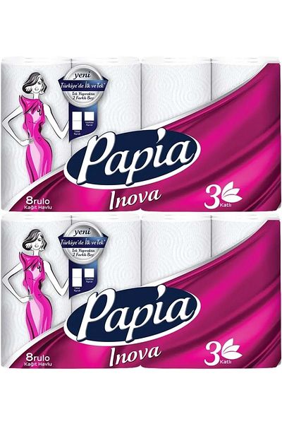 Papia Paper Towel (3 Layers) Set of 16 Inova (2Pk*8)