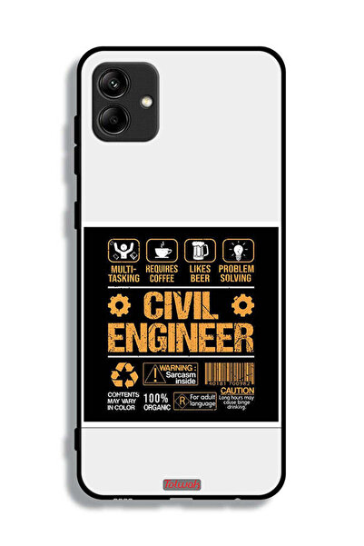 Tolwak غطاء حماية لهاتف Samsung Galaxy A04e، ملصق مهندس مدني