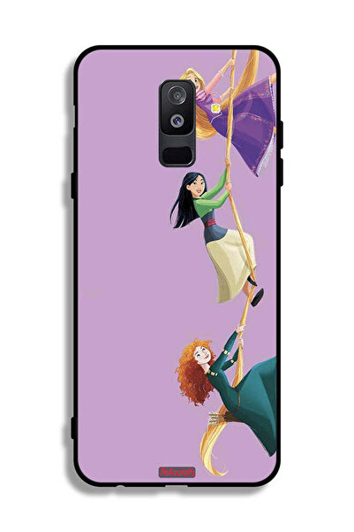 Tolwak غطاء حماية لهاتف سامسونج جالاكسي A6 بلس (2018) برسومات تسلق الفتيات