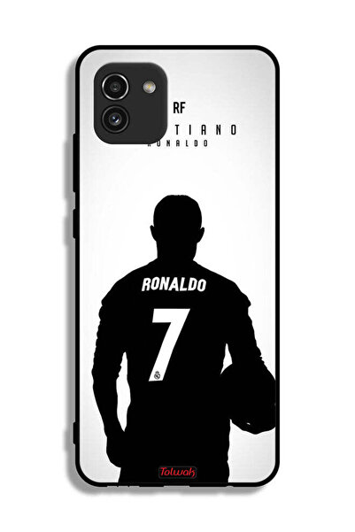Tolwak غطاء حماية لهاتف سامسونج جالاكسي A03 بقناع كريستيانو رونالدو