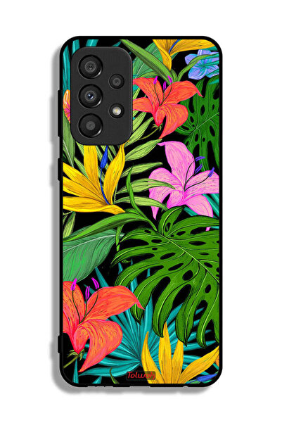 Tolwak Samsung Galaxy A33 5G Protective Case Cover Pattern Tropical Flowers L...