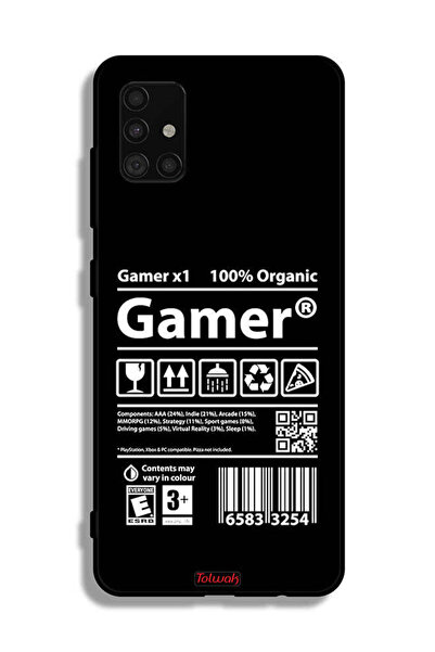 Tolwak Samsung Galaxy A51 4G Protective Case Cover Gamer Sticker