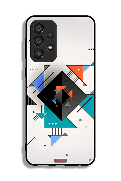 Tolwak غطاء حماية لهاتف سامسونج جالاكسي A33 5G بأشكال مربعة ومثلثة ونمط تجريدي