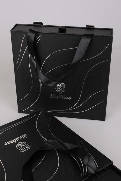 Beşiktaş Licensed Beykent Boxed and Bagged Leather Agenda and Roller Ball Pen Set "Dekomus Special Boxed K