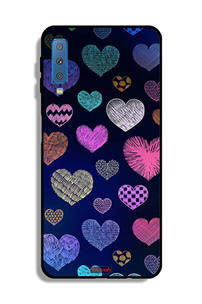 Tolwak غطاء حماية لهاتف Samsung Galaxy A7 (2018) بنقشة قلوب داجا