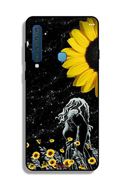 Tolwak غطاء حماية لهاتف Samsung Galaxy A9 (2018) بتصميم فتاة تنظر إلى فن القمر