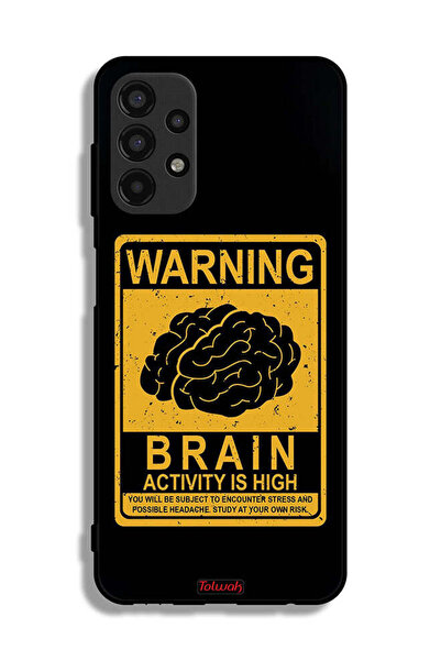Tolwak غطاء حماية لهاتف Samsung Galaxy A13 4G تحذير من ارتفاع نشاط الدماغ