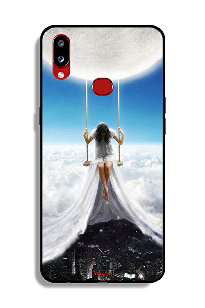 Tolwak Samsung Galaxy A10s Protective Case Cover Moon Clouds Town Art