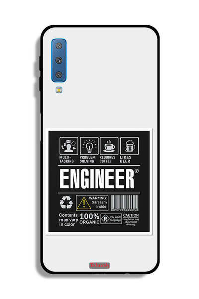 Tolwak غطاء حماية لهاتف Samsung Galaxy A7 (2018) - ملصق المهندس