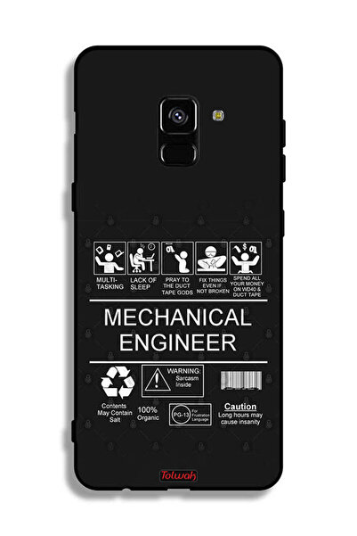 Tolwak غطاء حماية لهاتف Samsung Galaxy A8 Plus (2018) - ملصق مهندس ميكانيكي