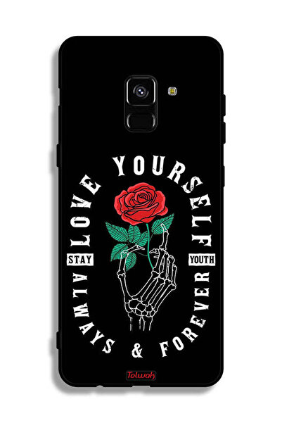 Tolwak غطاء حماية لهاتف Samsung Galaxy A8 Plus (2018) - أحب نفسك دائمًا