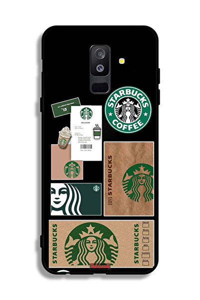 Tolwak غطاء حماية لهاتف Samsung Galaxy A6 Plus (2018) ملصق ستاربكس