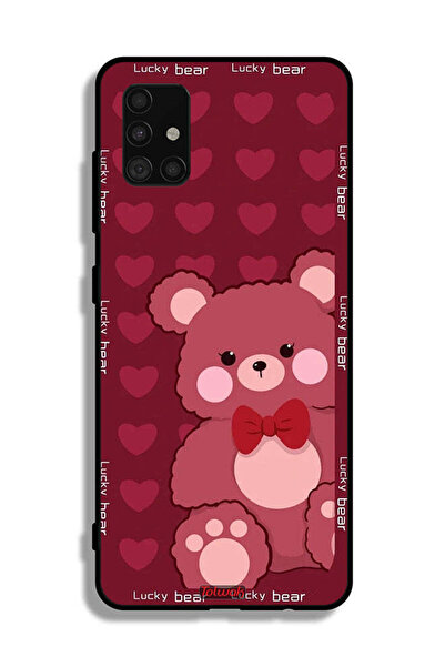 Tolwak غطاء حماية لهاتف سامسونج جالاكسي A51 4G، الدب المحظوظ