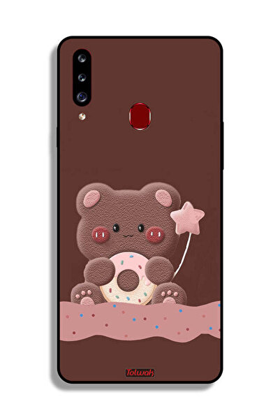 Tolwak غطاء حماية بتصميم دب دونات من سامسونج جالكسي A20s