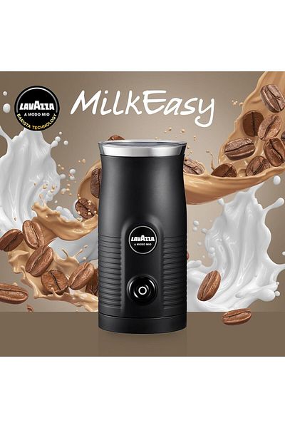 LavAzza A Modo Mio Milk Easy Frother, For Milk-based Recipe, Black