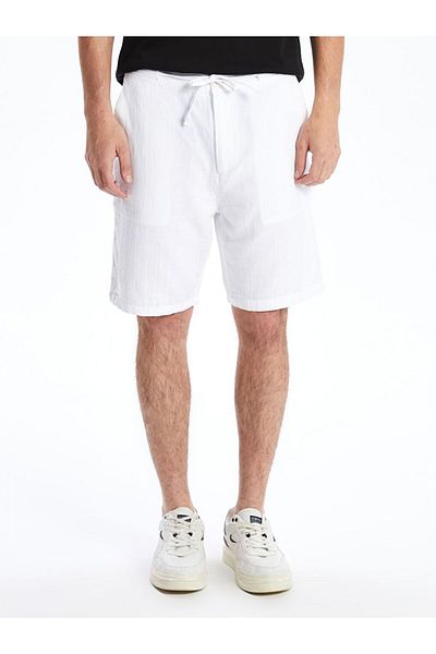 LC Waikiki White Slim Fit Men's Shorts