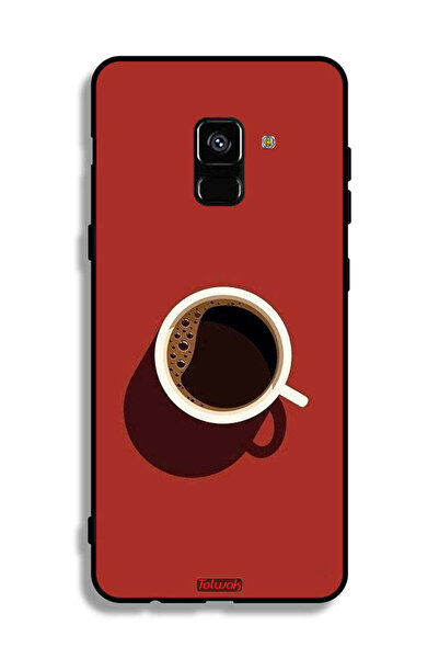 Tolwak غطاء حماية لهاتف Samsung Galaxy A8 Plus (2018) بتصميم فنجان قهوة