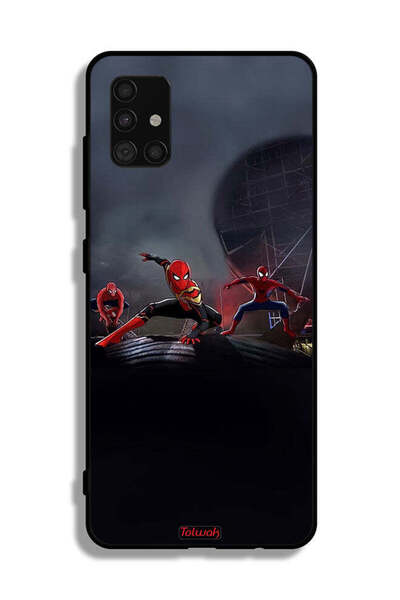 Tolwak Samsung Galaxy A51 4G Protective Case Cover Three Spiders