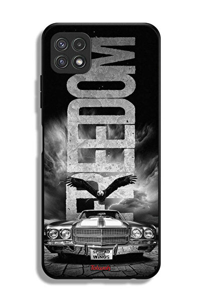 Tolwak Samsung Galaxy A22 5G Protective Case Cover Freedom Art