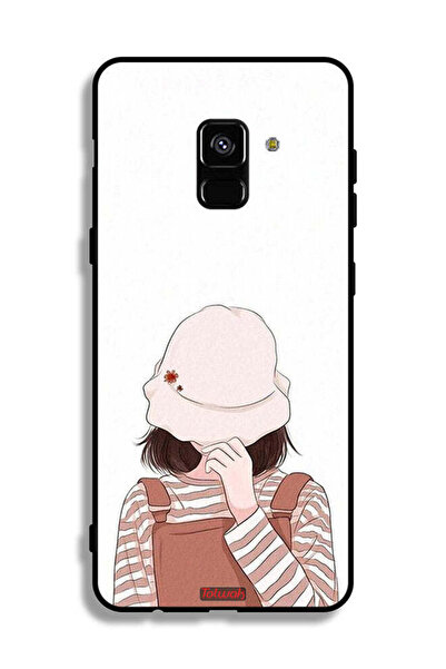 Tolwak غطاء حماية لهاتف سامسونج جالاكسي A8 بلس (2018) مع غطاء للوجه من القبعة