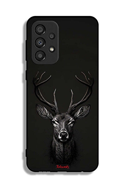 Tolwak غطاء حماية لهاتف Samsung Galaxy A33 5G بتصميم غزال فني رقمي