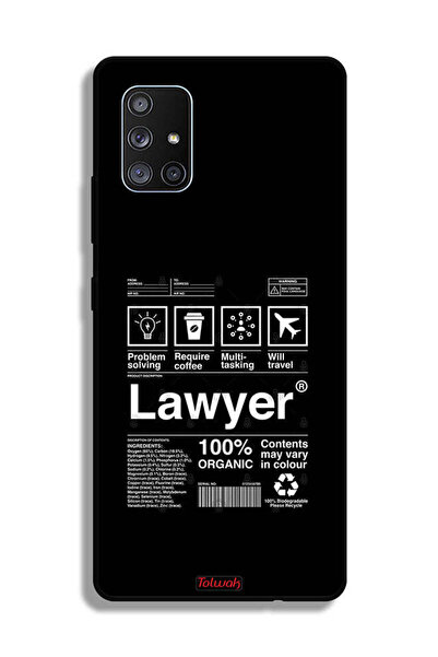 Tolwak Samsung Galaxy A71 5G Protective Case Cover Lawyer Sticker