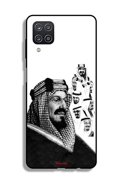 Tolwak غطاء حماية لهاتف سامسونج جالكسي M12، ملصق ملوك المملكة العربية السعودية باللون الأسود