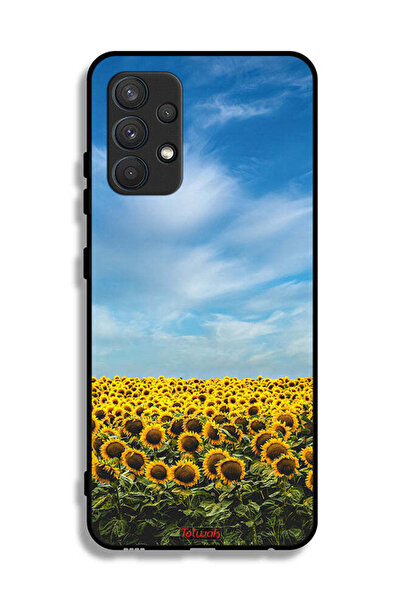 Tolwak Samsung Galaxy A32 4G Protective Case Cover Sunflowers Under The Sky